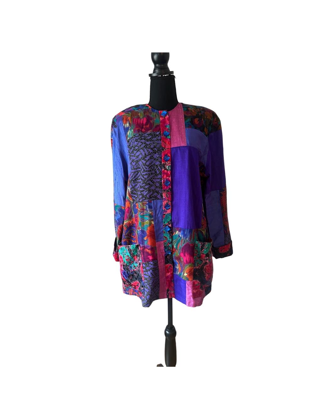 MAGGIE SHEPHERD Vintage Multicolor Blazer Size Medium